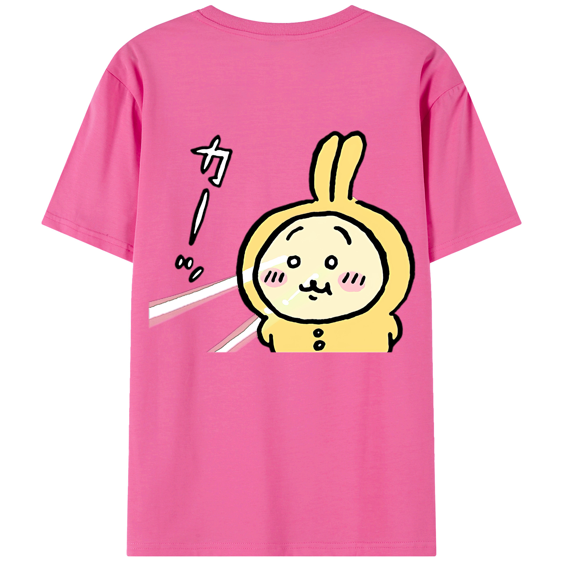（画像用） ちいかわ うさぎ Chii-kawa usagi レディース半袖Tシャツ(バックプリント)